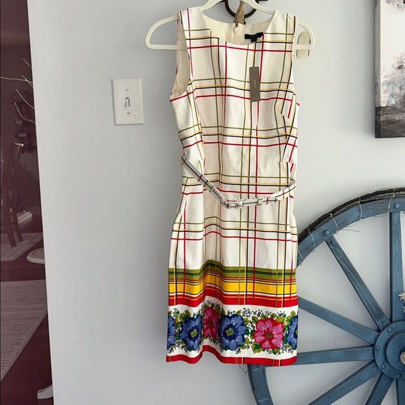 ⭐️NWT J. Crew Belted Bi Stretch Sheath Dress⭐️ - Picture 4 of 7